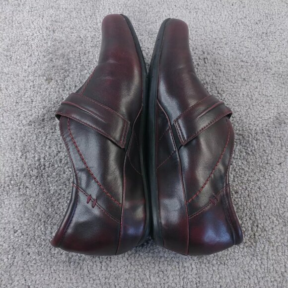 Earthies Granada Womens Size 6.5 Comfort Shoes Bordeaux Burgundy Red Leather - Picture 7 of 9